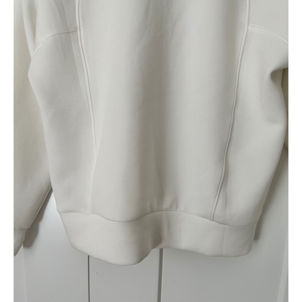 Spanx AirEssentials Half Zip Pullover White Sweatshirt S Small - Picture 5 of 6